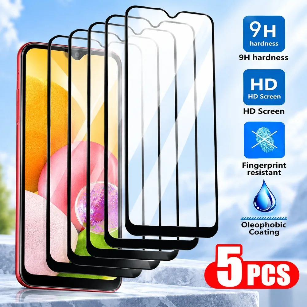 5PCS Tempered Glass For Samsung Galaxy M32 M33 M34 5G M35 M51 M52 5G Screen Protector For Samsung Galaxy M53 M54 M55 M56 M62 M11