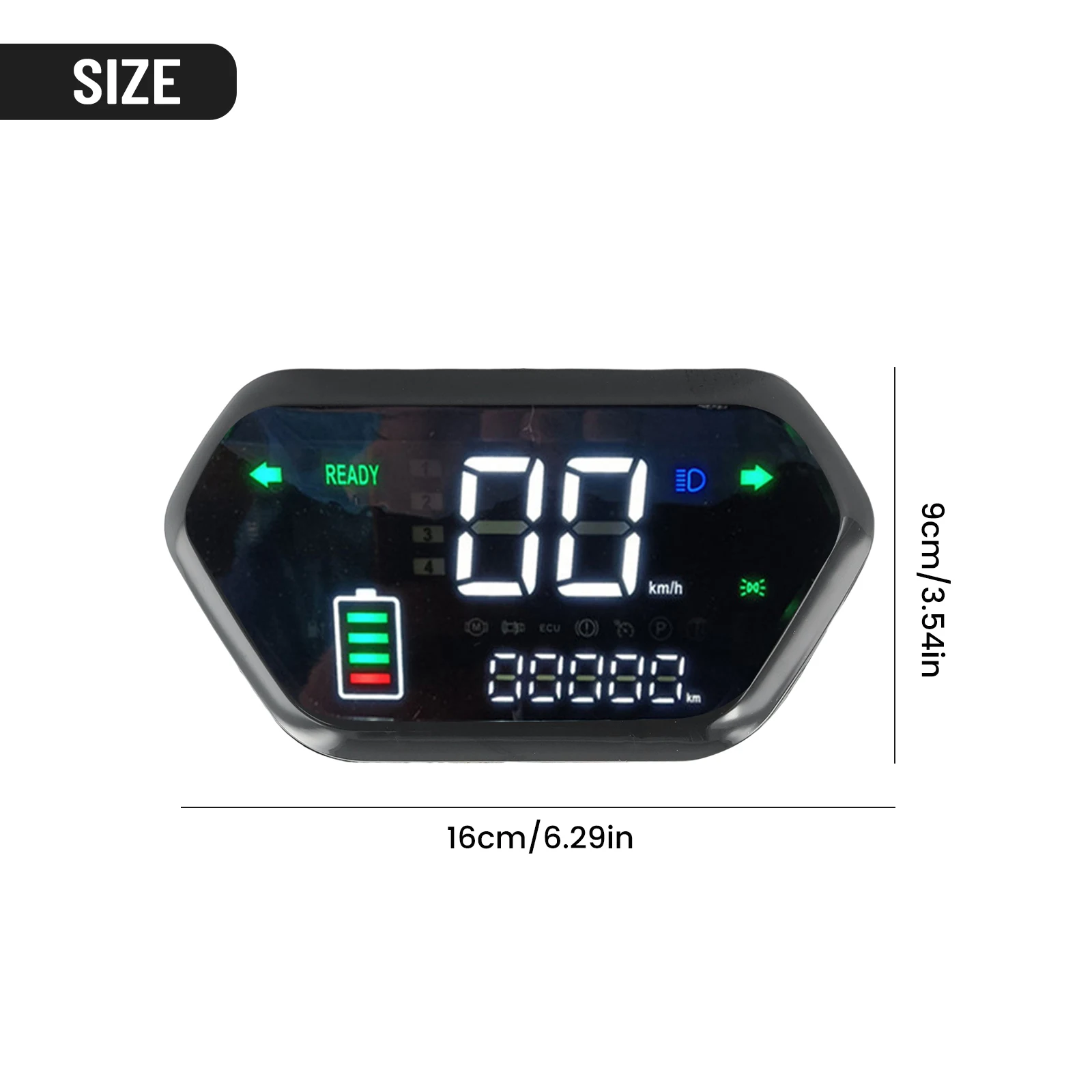 LCD Display Meter Control Panel, Designed for EBike Electric Scooter Motor, Easy Replacement Option for Improved Functionality