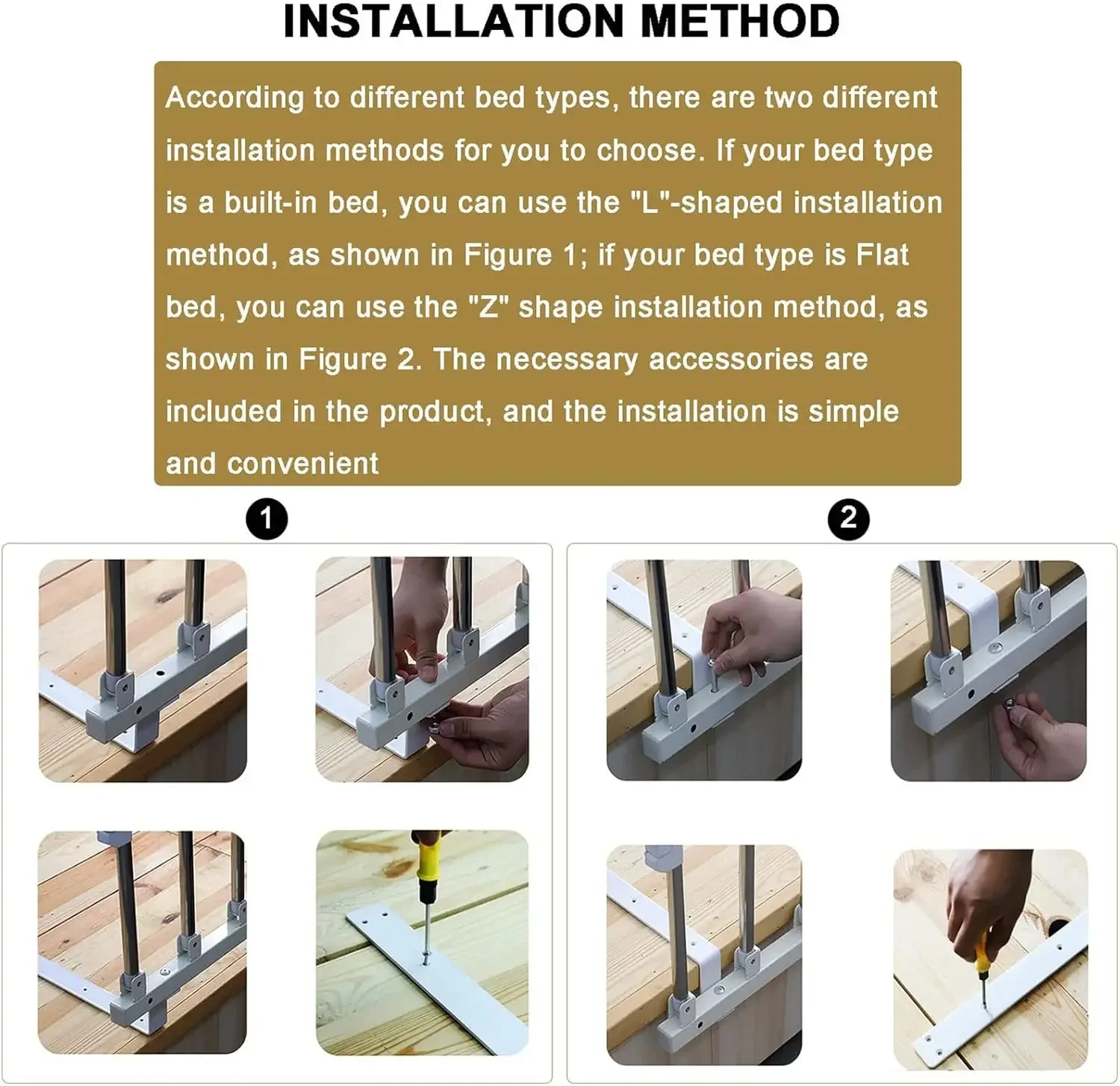 Bed Rail for Elderly Fall Prevention Bed Rail for Anti-Fall Metal Guardrails for The Elderly Bed Rail for Elderly Adults Seniors