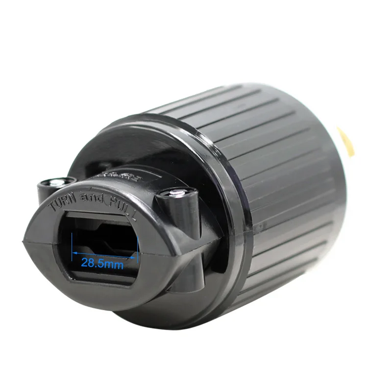 LK6431 US NEMAL14-30P Male Power Plug 30A125V 250V 4Pin Copper Electrical Industrial Wiring RV Connector Inlet American Standard