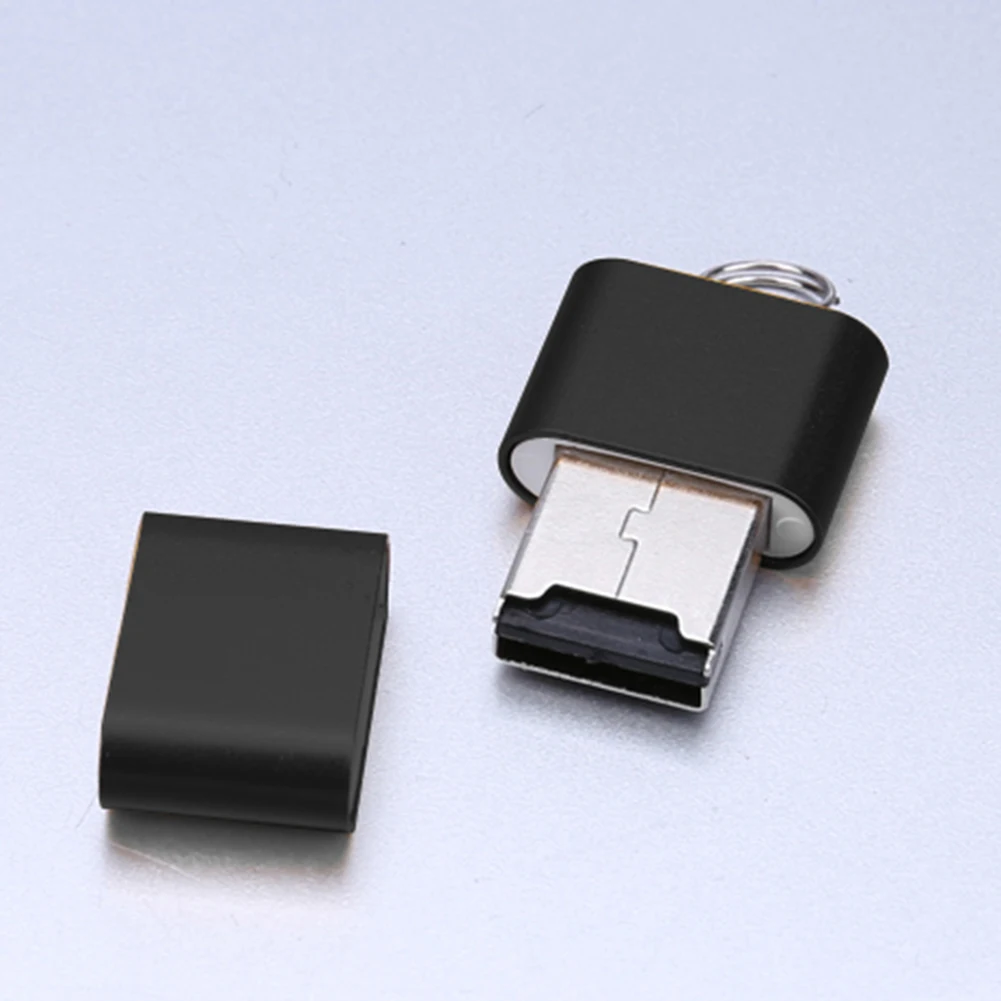 Mini Aluminium Alloy USB 2.0 T Flash TF  Memory Card Reader Adapter