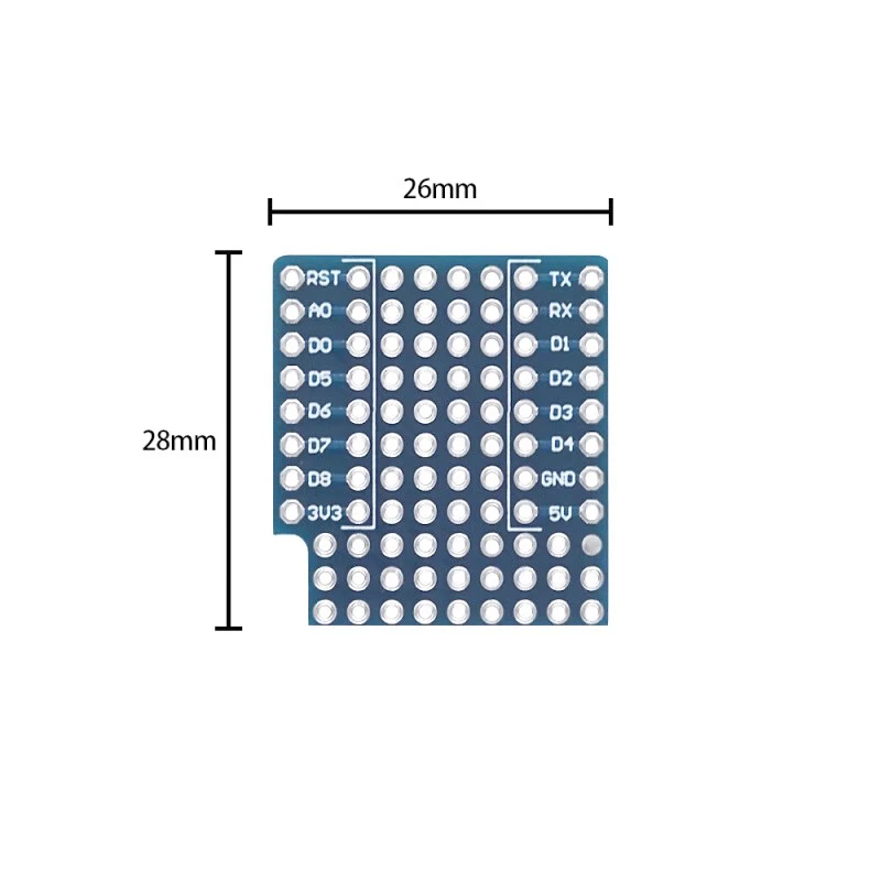 5pcs Breadboard Expansion Shield Pin Lithium battery For WeMos D1 Mini Module Sensor