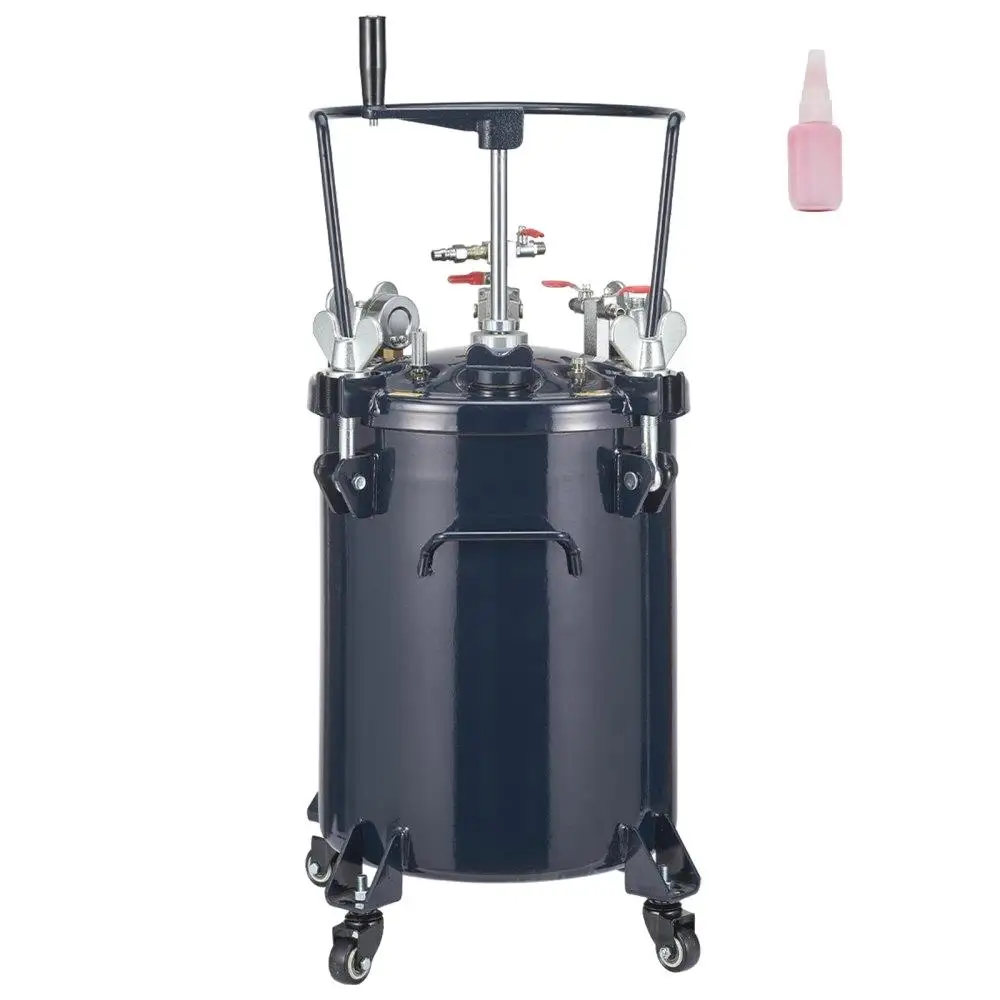 

30L Air Paint Pressure Pot Tank with Manual Mixing Agitator for Industrial Home Decor Automotive Painting 70PSI Max
