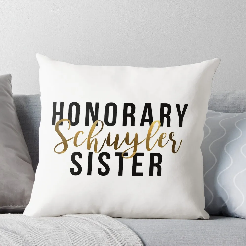 

Honorary Schuyler Sister (Gold Foil) Throw Pillow Cushions Home Decor Bed pillowcases