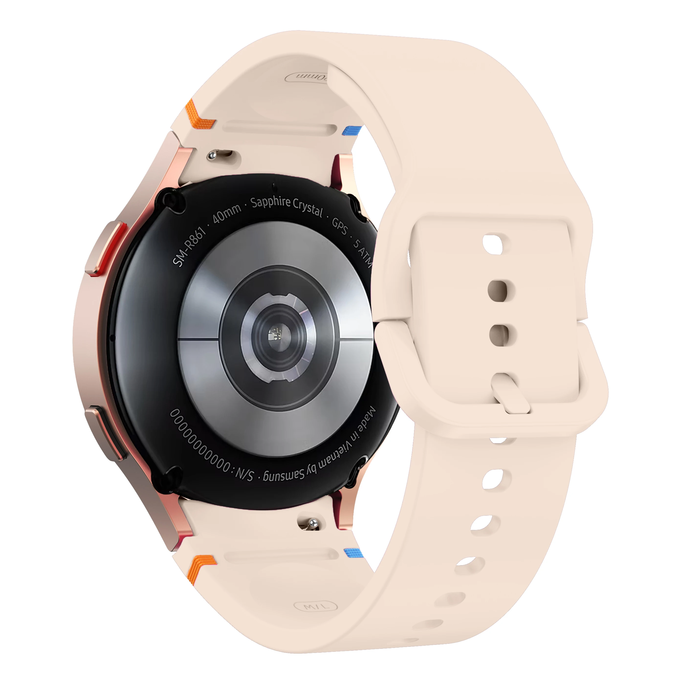 Cinturino piatto cucito per Samsung Galaxy watch FE/ Samsung Galaxy watch 7 cinturino sportivo di ricambio per Samsung Galaxy watch 6/5/4