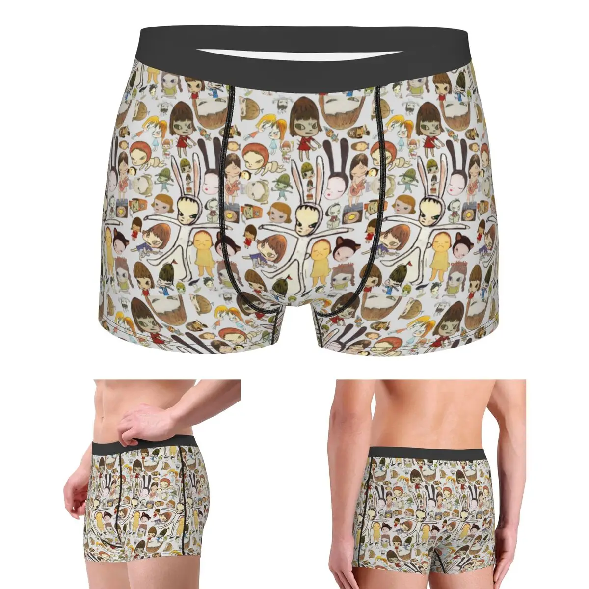 

Boxer Underpants Shorts Yoshitomo Nara Panties Male Comfortable Underwear for Homme Man Boyfriend Gifts