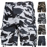 Pantalones cortos de camuflaje para hombre, monos de camuflaje para hombre, pantalones cortos holgados informales para deportes al aire libre, pantalones cortos cómodos de algodón con bolsillo lateral