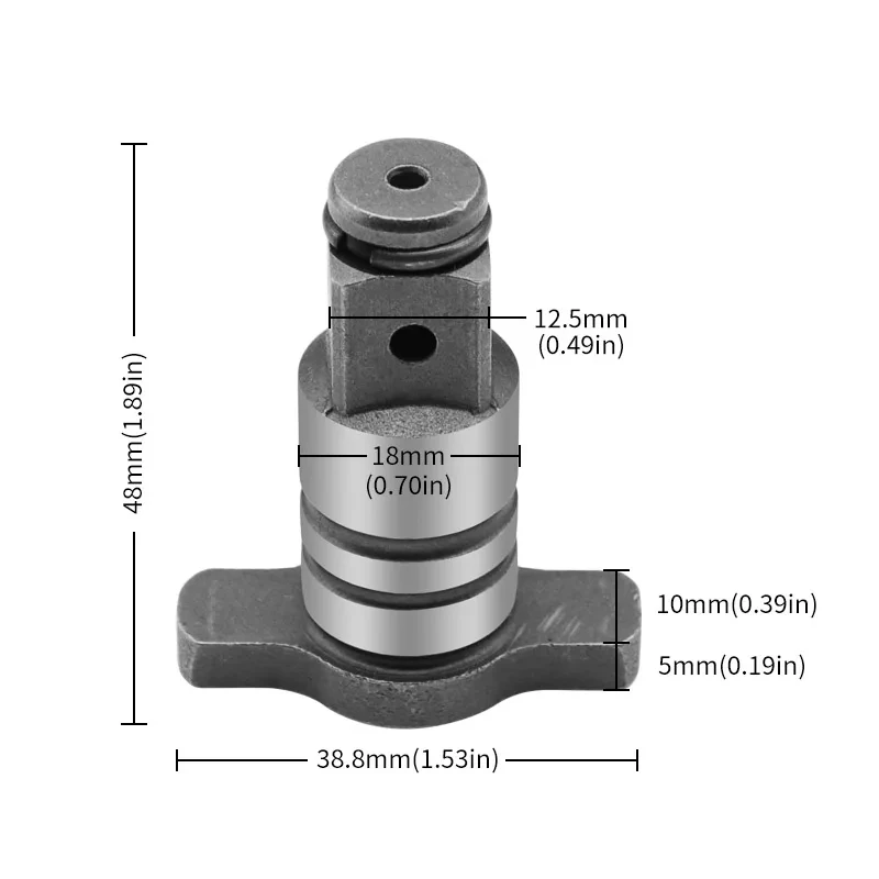 Four Square Sleeve Shaft Dualuse Square T-shaft Electric Brushless Impact Wrench Shaft Cordless Wrench Part Power Tool Accessory