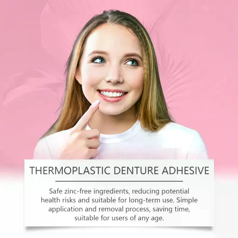 Thermoplastic Denture Adhesives Strong Complete Professional Dentures Glue Prevents Denture Loosening Care Fixed Adhesive 28g