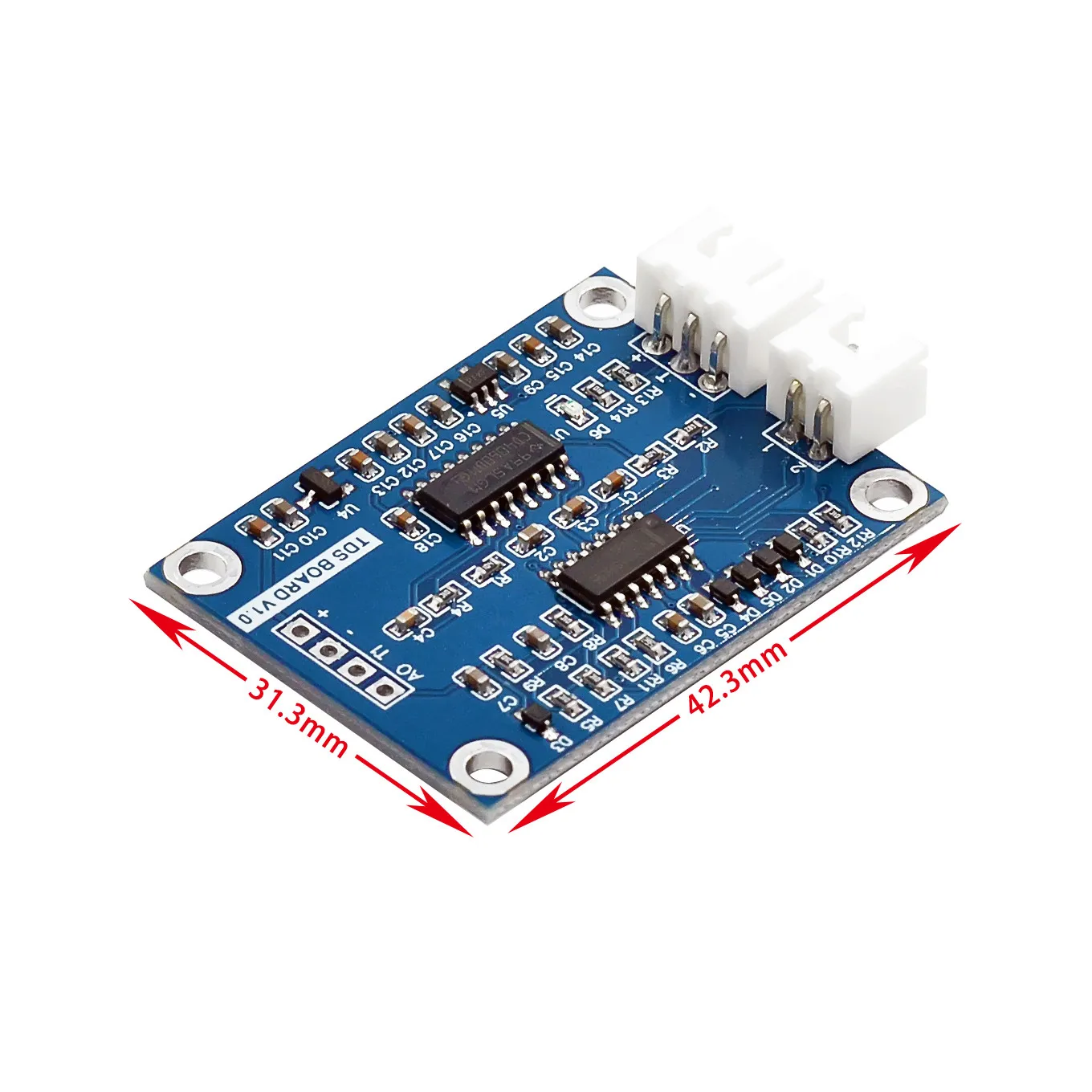 TDS Sensor Module Dissolved Solids Analog Signal Soluble Solid Water Quality Detection DS18B20 Temperature for Arduino 51/STM32