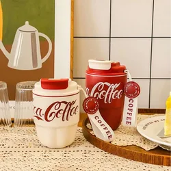 Stainless Steel Insulated Cup Coca Cola Same High Beauty Water Bottles Coffee Cup Portable Dual Drink Office Cup