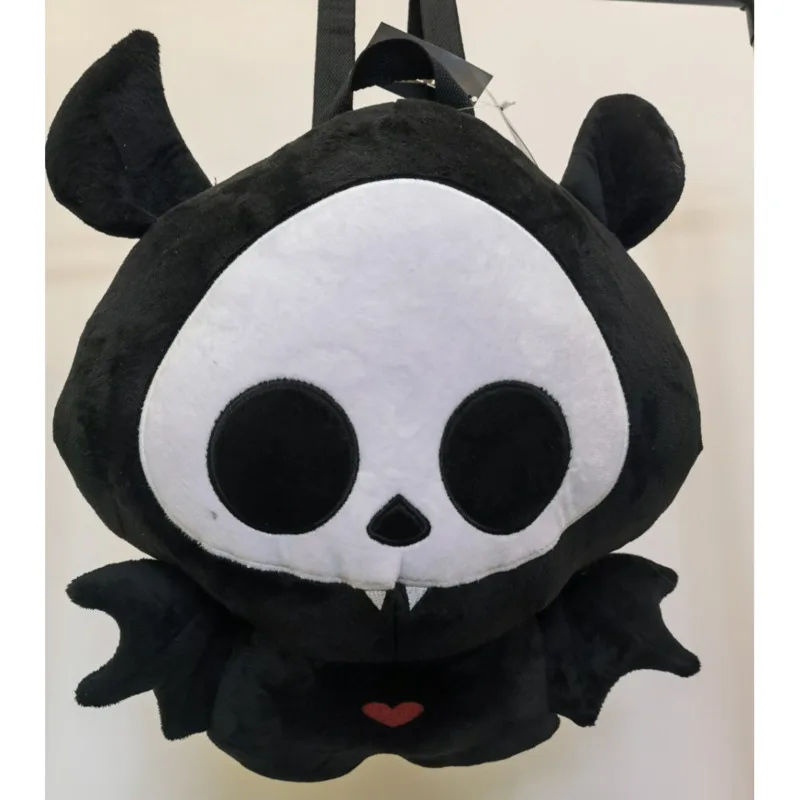 40cm Cartoon Skelanimalsly mary zaino Halloween Gothic peluche bambola Backbag ad alta capacità Kawaii scheletro animali borsa a tracolla