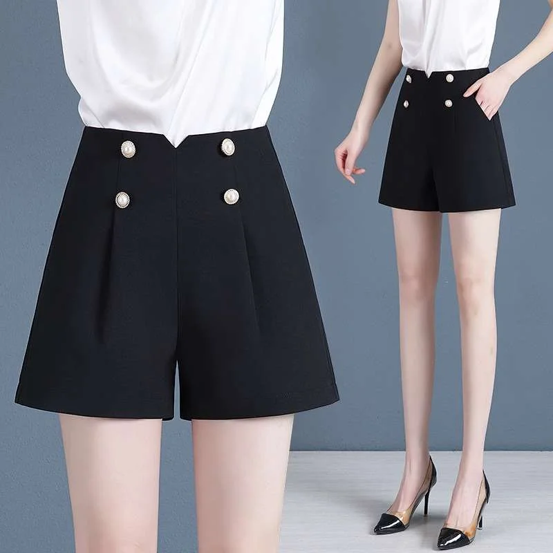 

Женские летние повседневные шорты с высокой талией, облегающие, из полиэфирного волокна, с низкой посадкой, из ПВХ, новая модная коллекция для работы и отдыха