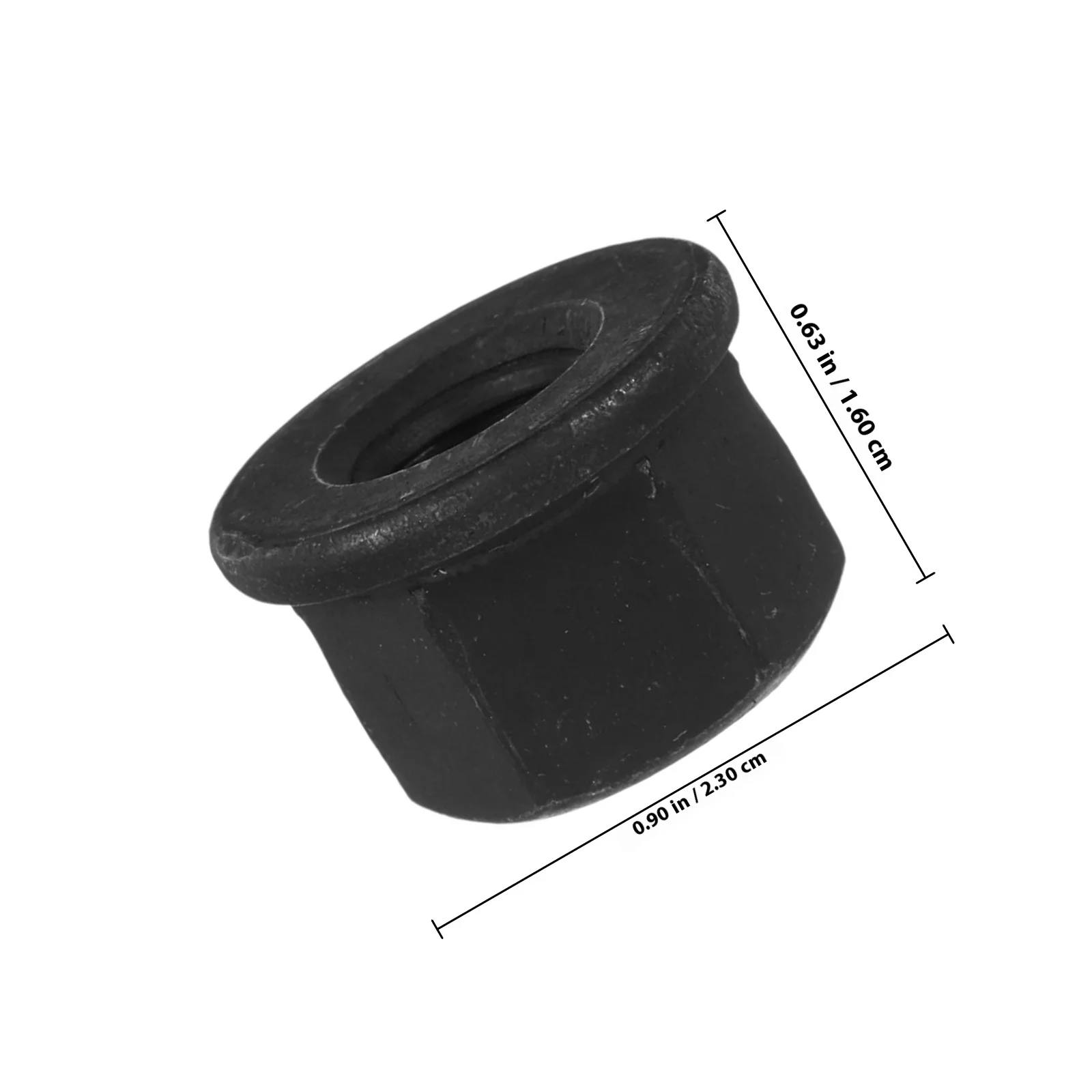 5 stuks koolstofstaal M10 flensmoer zware vergrendelingsbevestiging met zeskantontwerp voor stabiele verbinding hoge prestaties in