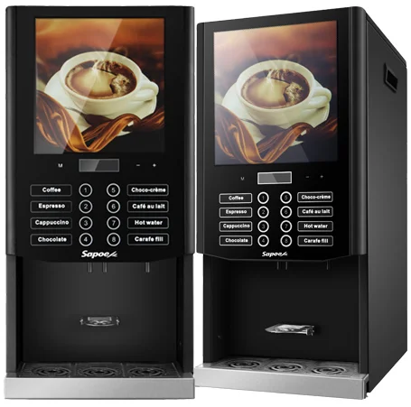 2026 New Smart Fully Auto Commercial Coffee Machine Espresso Americano Latte Cappuccino Chocolate Vending Maker for Office Hotel
