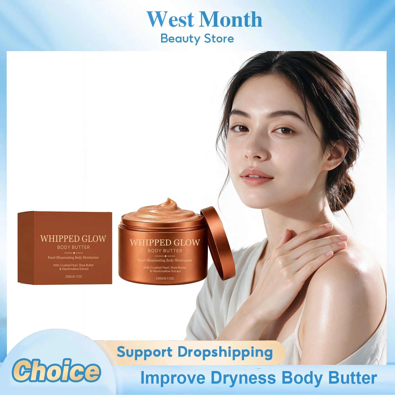 Body Butter Enhances Skin Elasticity Improve Dryness Lighten Skin Texture Nourishing Firming Moisturizing Brightening Body Cream