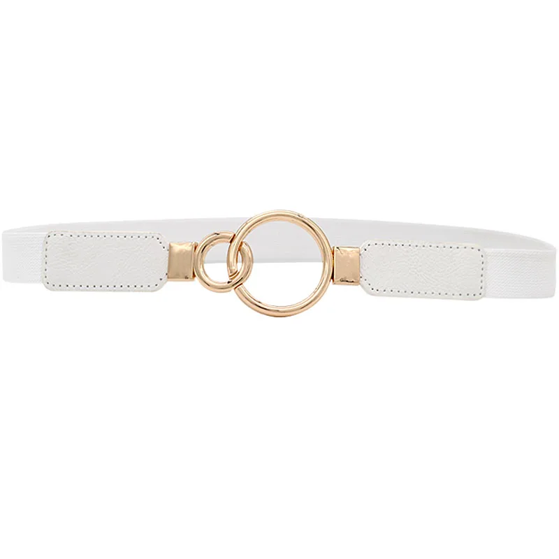 حزام المرأة الديكور نمط جديد يقترن مع تنورة فستان أحزمة الخصر الأحمر الأبيض Cummerbunds جميل مطاطا أسود رقيقة غطاء الخصر #4