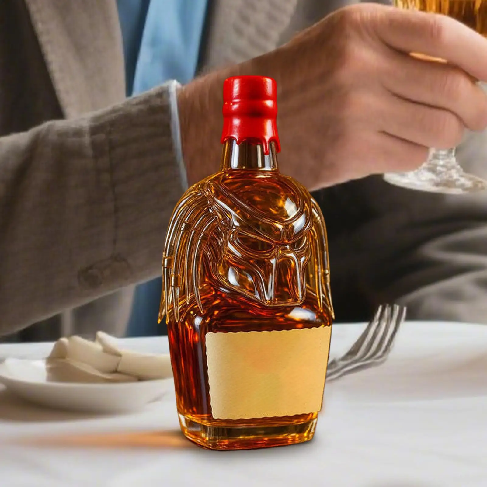 شلالات الخمور 300 مللي ديكانتر للكحول غطاء محكم تصميم ثلاثي الأبعاد حاوية فارغة لمشروبات النبيذ مجموعة قبو المنزل