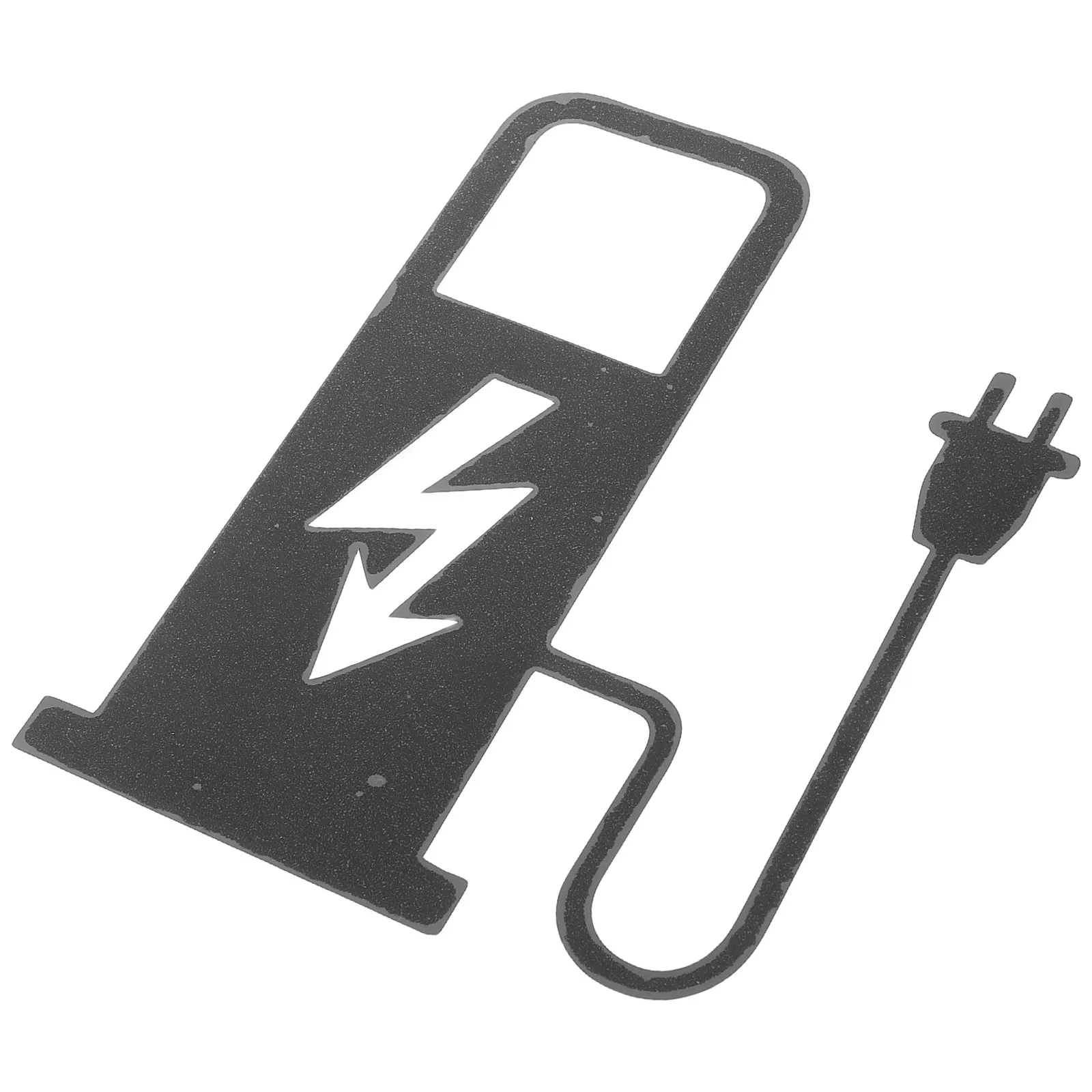 Charging Vehicle Decal Car Reminder Sticker Oil Cap Sign Plastic Waterproof Easy Apply Ev Charging Station Identifier Decorative