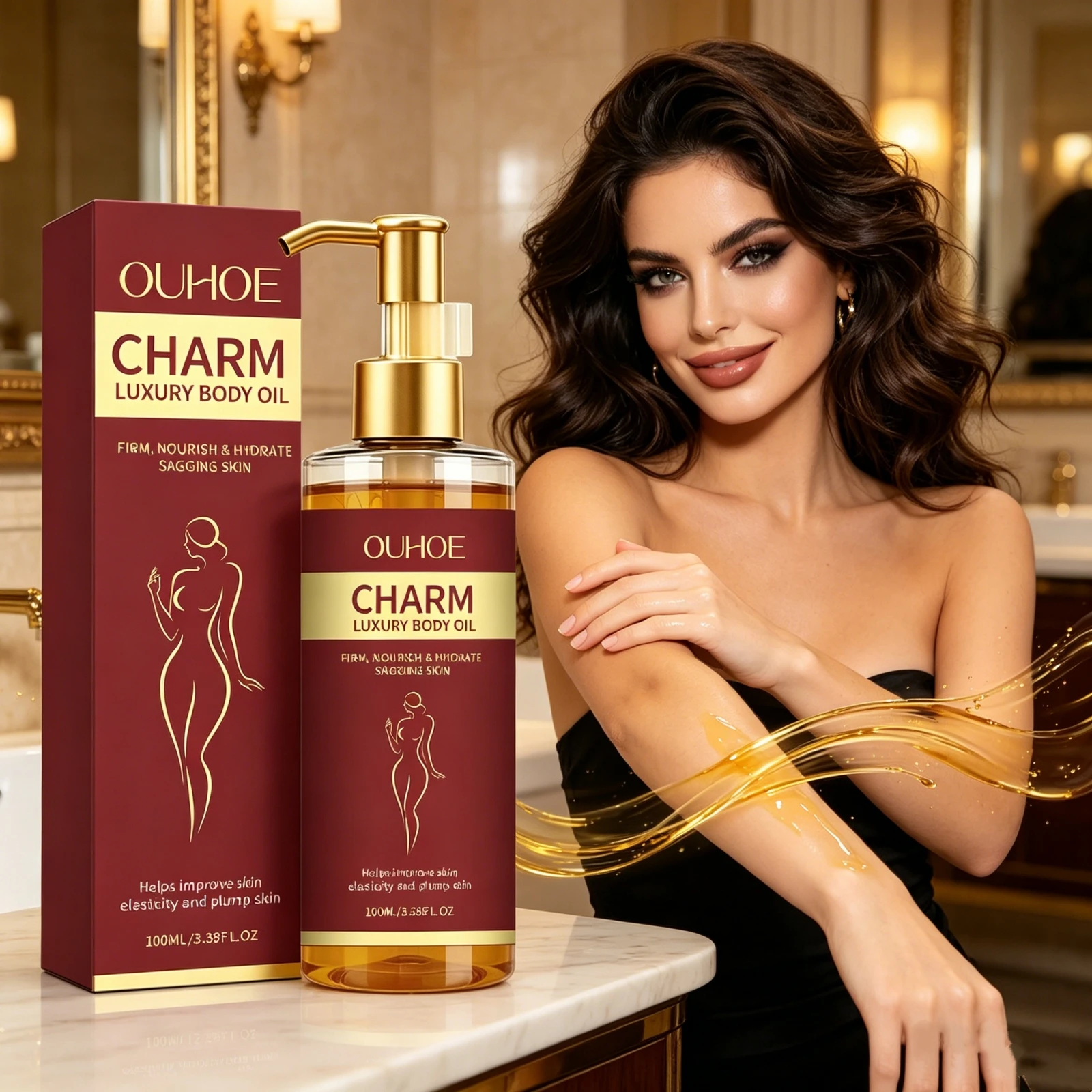 

Skin Tightening Firming Body Oil Moisturizing Anti Cellulite Improve Loose Skin Slimming Body Care Hydrating Shaping Massage Oil