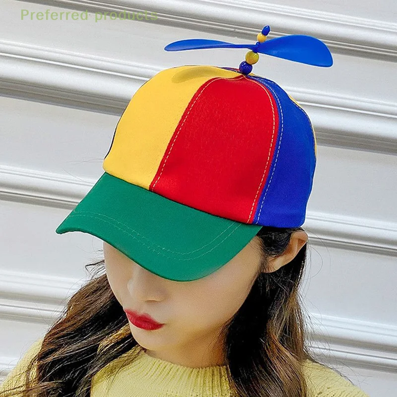 

1PC Funny Snapback Hat Helicopter Propeller Adventure Dad Hat Rainbow Bamboo Dragonfly Baseball Cap For Adult Kids Boys Girls