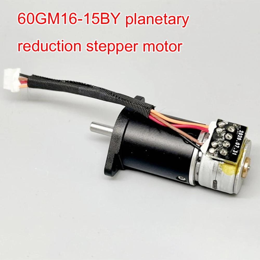 60GM16-15BY Precision Planetary Stepper Motor DC 5V Reduction Brushless 3-stage D-Shaft Step Motor Engine for Medical Equipment