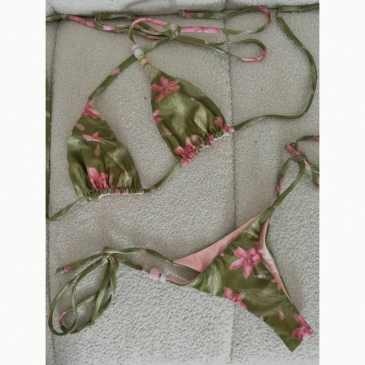 Micro Bikinis 2026 Sexy Women Swimsuit Swimwear Female Floral Thong Bikini Set Biquini Bathing Suit Swimming Suit Beachwear