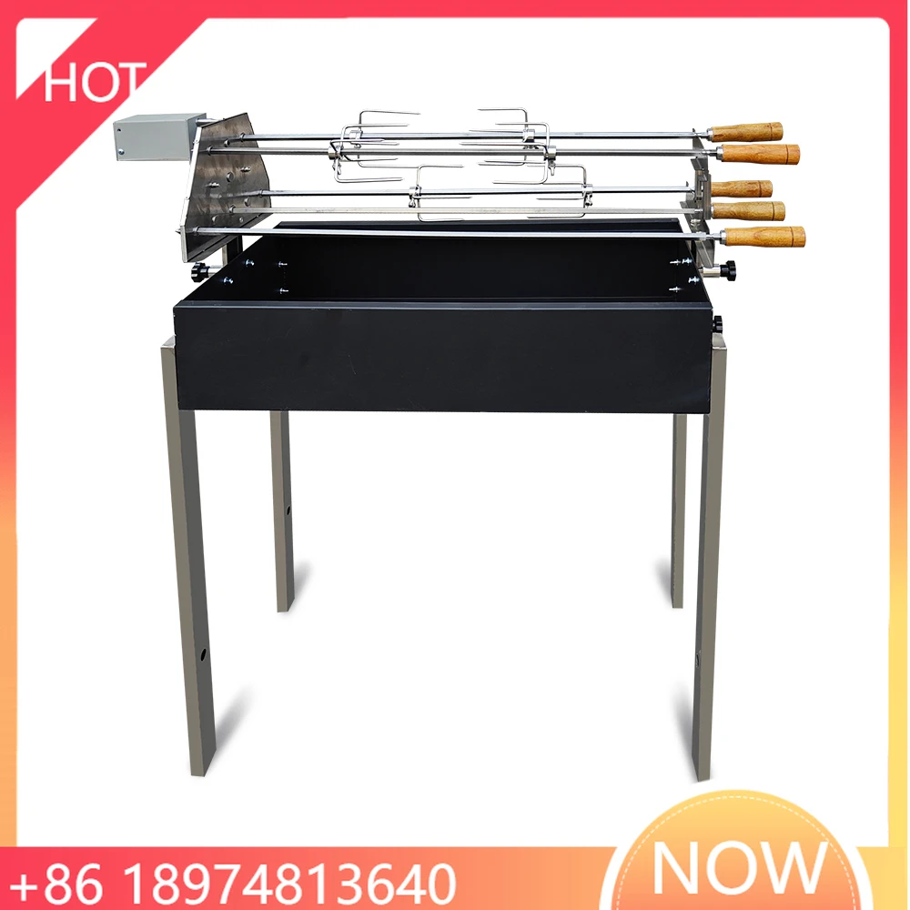 Cyprus Grill Heavy Duty 5 Spits Rotisserie Souvla Cyprus Greek Cypriot Charcoal BBQ Barbecue Grill