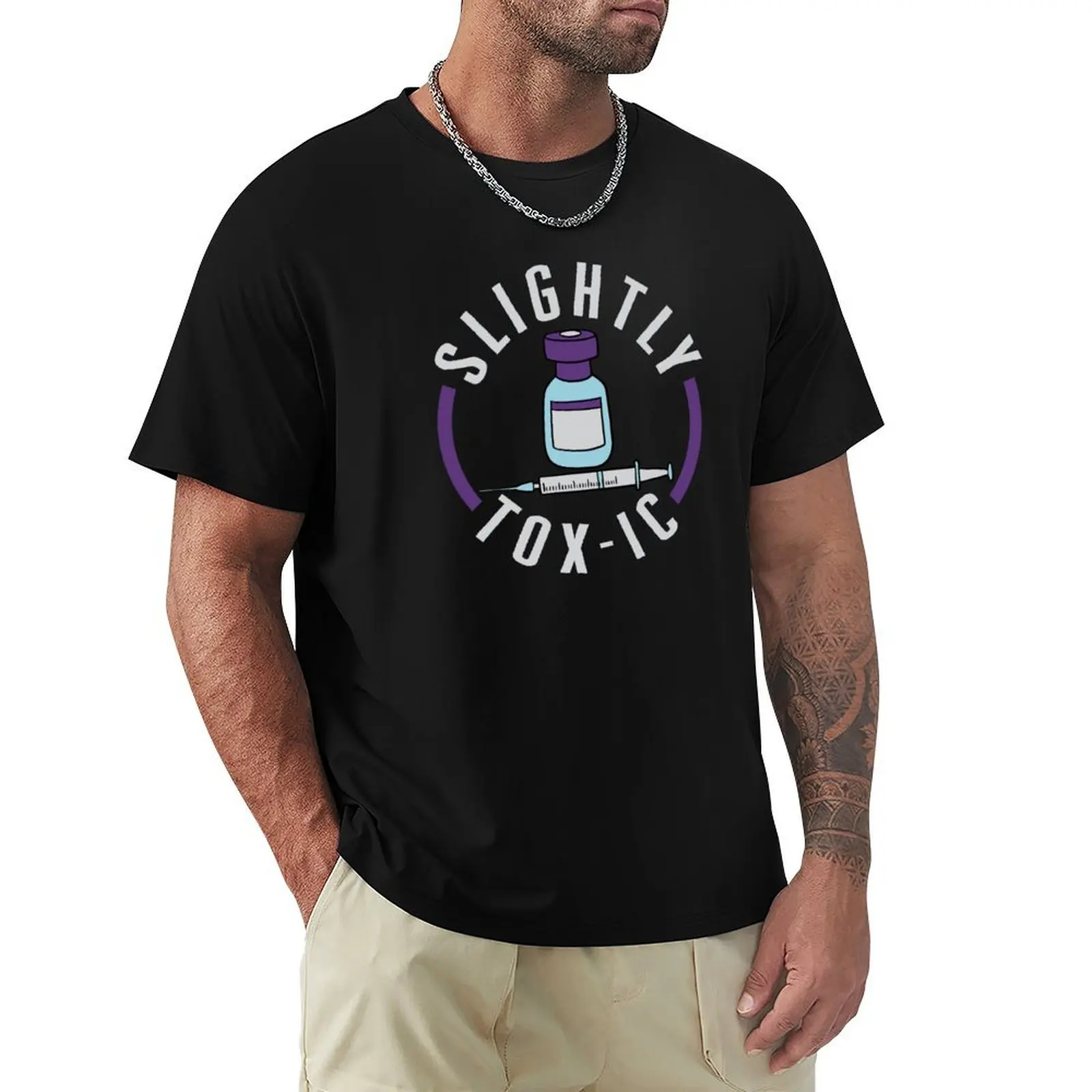 

Cosmetic Nurse Shirt, Slightly Toxic Botox Injector T-Shirt anime stuff street wear Short sleeve tee men