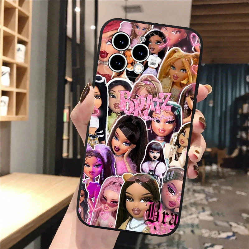 Bratz Phone Case For iphone 16 15 14 Pro Max 16 15 14 13 12 Pro 15Plus iphone 11 Shell