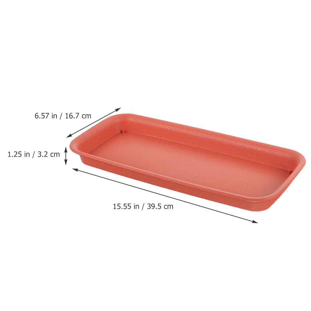 

2pcs Long Rectangle Plant Saucers Waterproof Tray for Plants Pots Indoor Flower Pot Trays Drainage Catcher Gardening Home Decor