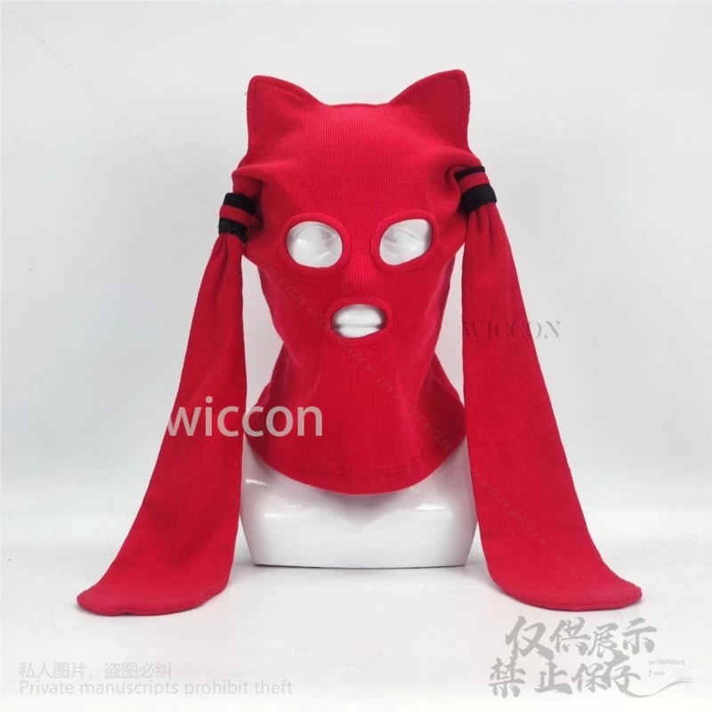 Cosplay Game Project Sekai Mikuuu Cosplay Mask Hat Kawaii Warm Headgear Funny Party Mask Essential Props Gifts Halloween Cos