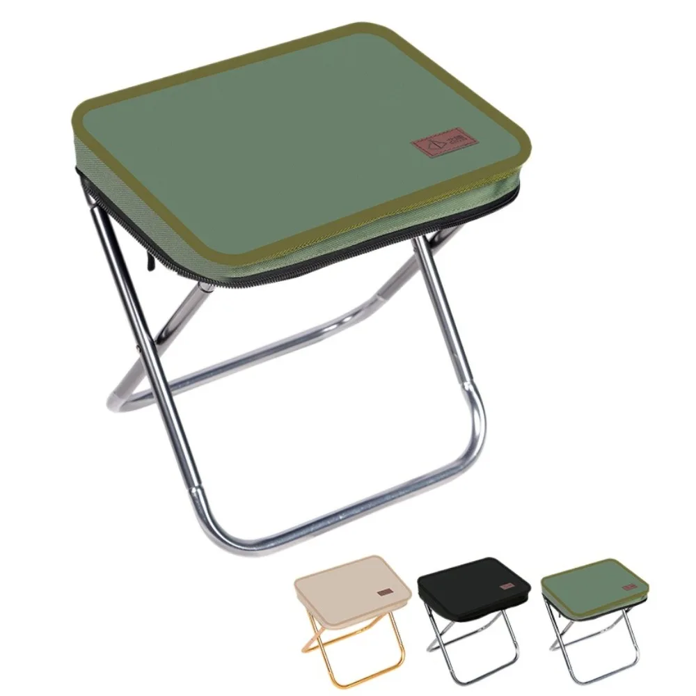 

Ultra Light Mini Handbag Stool Foldable Portable Outdoor Folding Stool Green Multifunctional Small Picnic Chairs Camping