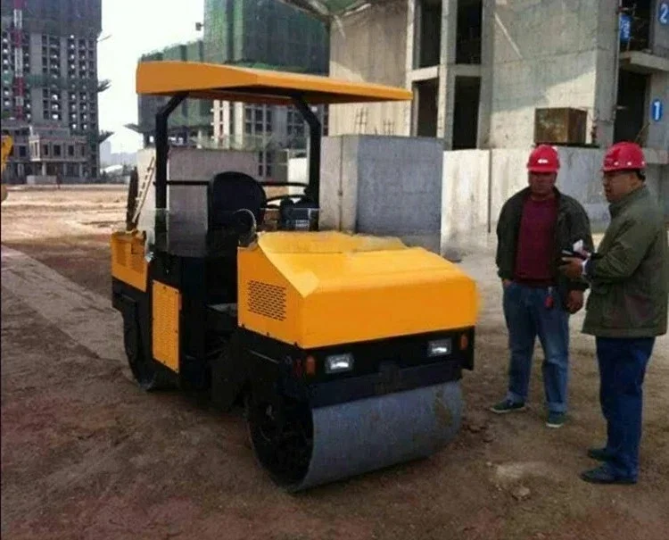 Walk Behind Desiel Single Drum Compactor Road roller mini roller hydraulic vibration road roller