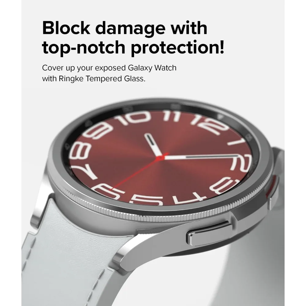 Tempered Glass for Samsung Galaxy Watch 6 Classic 43mm 47mm Watch4 5 40mm 44mm Screen Protector Films Anti-Scratch Accessories