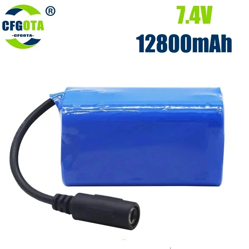 Lithium Battery Used For T188 T888 2011-5 Remote Control Search Bait Boat Spare Parts RC Toy Accessories 2S2P 7.4V 12800mah