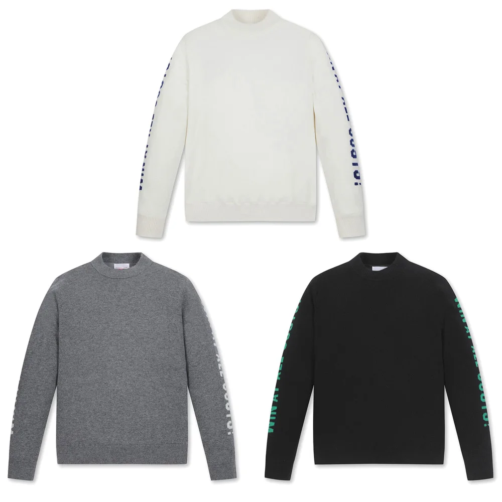 

Элитный мужской свитер для гольфа: универсальный, модный, спортивный, высокоэластичный, вязаный, новый, в корейском стиле, класса люкс