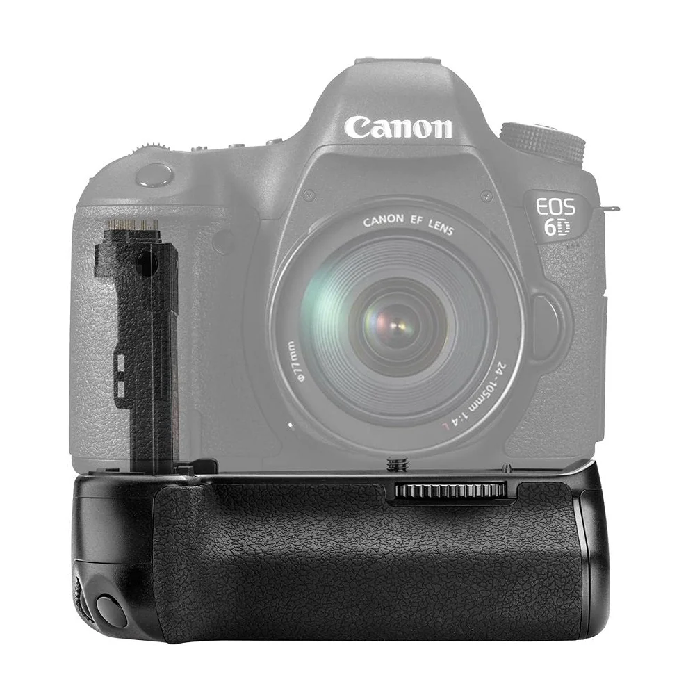 Mcoplus BG-6D Vertical Battery Grip Holder for Canon 6D Digital SLR Camera as BG-E13 / Work with LP-E6 Battery