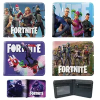 Fortnites Wallets for Kids Anime Fortress Night Wallet Cartoon Card Holder Bag Leather Short Purse Fashion Fold Purses Boys Gift
