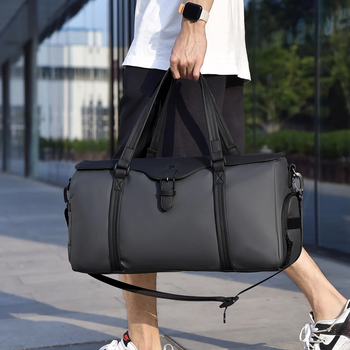 Men's Large Capacity Luggage Business Trip Waterproof Wear-resistant Handbag Fashionable And Convenient Crossbody Luggage Bag
