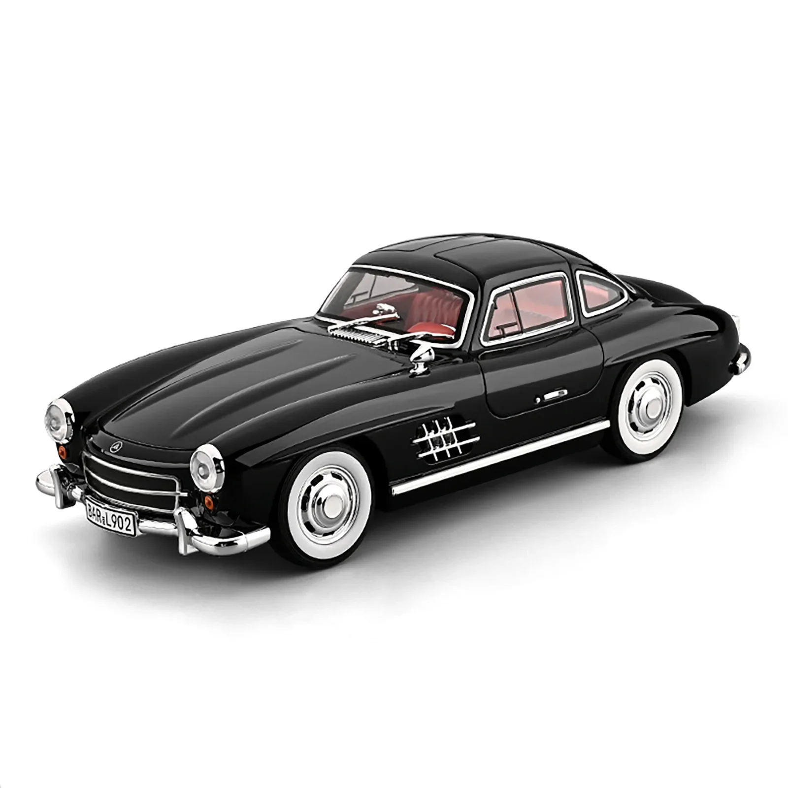 Modèle de voiture en alliage de supercar 1:18 300SL, son et lumière, jouet à collectionner pour enfants, cadeau d'anniversaire