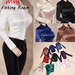 1/6 scale female dolls clothes spandex fabric shirt for 12'' TBLeague JIAOU DOLL action figure