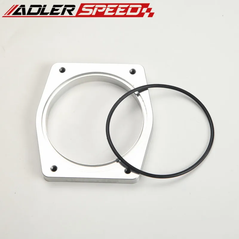 ADLERSPEED New for LS2 LS3 LS7 4-Bolt Throttle Body Aluminum Flange w/ 92mm Opening