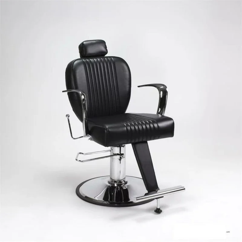 Lifting Barber Chair Down Barber Chair New Hair Chair Stainless Steel Armrest Hair Salon Rotation