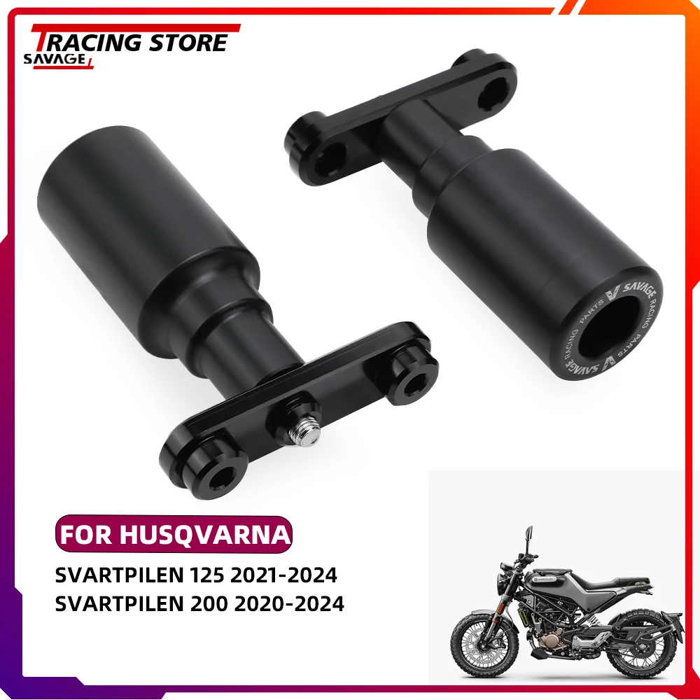 

2024 Frame Sliders Guard Pad Crash Engine Protector For Husqvarna Svartpilen 125 200 Motorcycle Accessories Falling Protection
