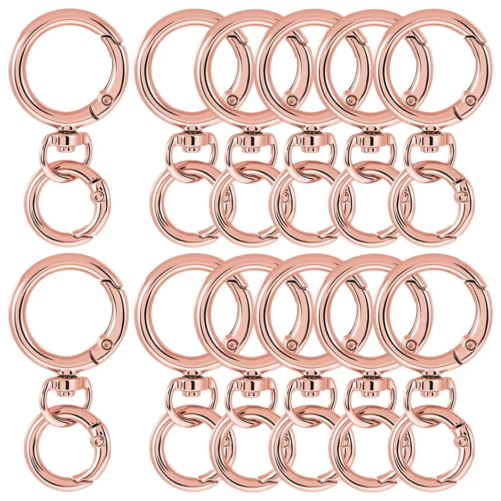 Round Keychain Clasps and Spring Snap Rings