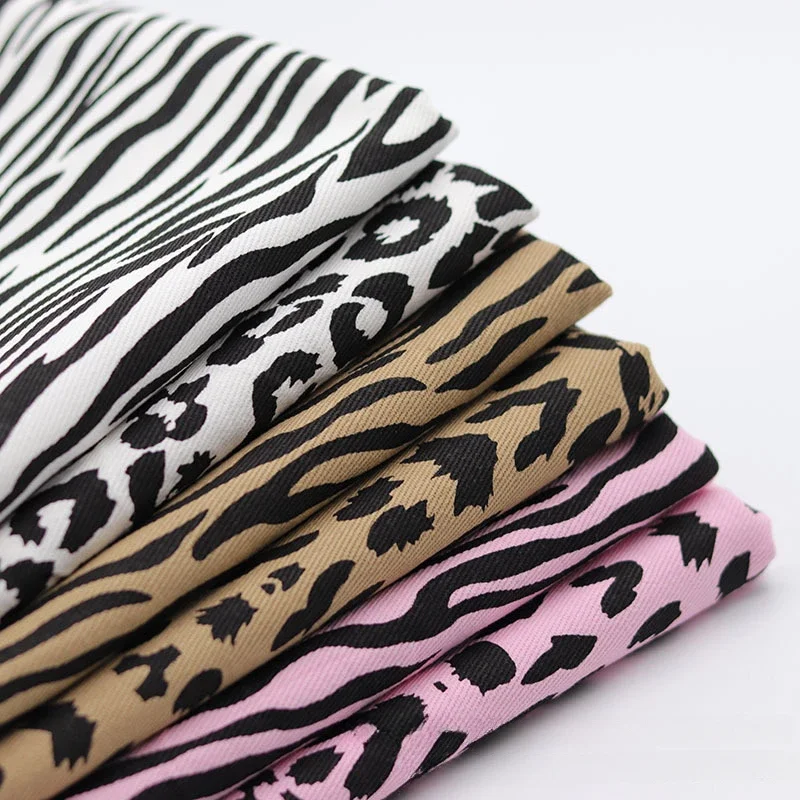 

Thick Cotton Zebra Stripes Pattern Fabric DIY Clothing Jacket Suit Skirt Bag Pants Hat Making Cloth