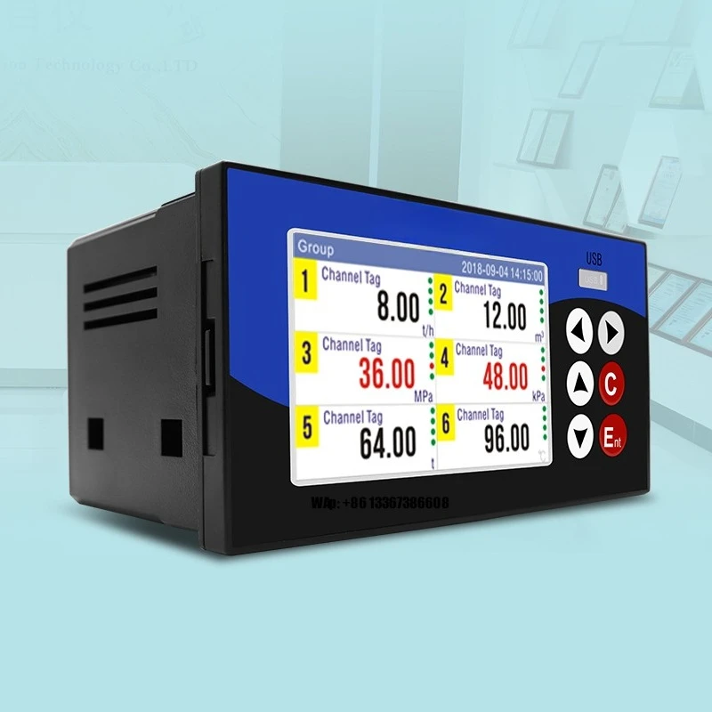 مسجل بيانات RS485 مسجل عالي الدقة الجهد الحالي مسجل درجة الحرارة والرطوبة