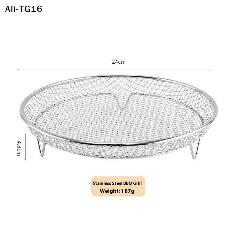 【Y16y】1Pc 2026 Stainless Steel Air Fryer Grille Oven Grill Stackable Grill Kitchen Utensils Tool