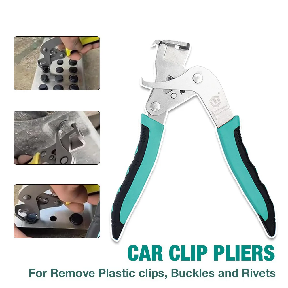 Compact Portable Auto Clip Removal Plier Thickened 6/8 Inch Quick Disassemble Car Door Panel Clip Pliers